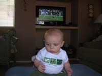 15-Kenny_and_our_new_TV-USF_Bulls_are_playing