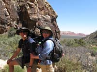 51-family_with_Calico_Hills_in_background