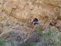 32-Daddy_and_Kenny_in_Cave_Canyon_in_Red_Rock_NCA