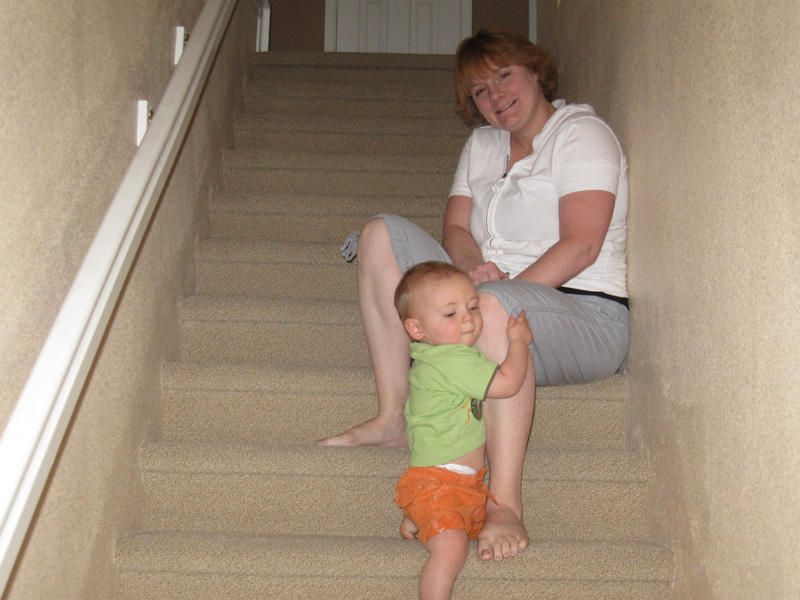 29-Kenny_crawling_down_the_stairs