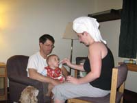 012-Kenny_eating_in_the_Daddy_high_chair