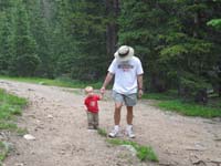033-Kenny_walking_with_Daddy_at_high_elevation