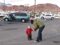 040-getting_Kenny_gloved_up_at_Red_Rock_Canyon_NCA