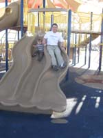 65-Daddy_and_Kenny_sliding_side_by_side-Kenny_likes_to_hold_hands