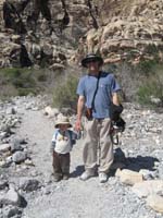 38-Daddy_and_Kenny_on_the_trail-he_held_my_hand_for_about_half_the_trip