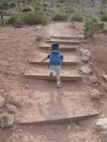 001-Kenny_leading_the_way_up_a_trail_in_Red_Rock's_Calico_Basin_area