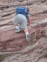 006-Kenny_scrambles_up_rock-the_kid_seems_to_be_a_natural