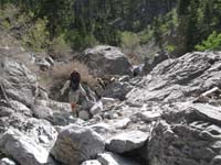11-Daddy's_scrambling_over_the_boulders_in_the_wash