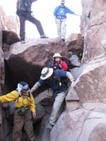 22-Daddy_scrambling_down_a_'bigga_ock'_with_Peppe's_help-from_Harlan