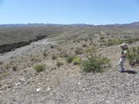 41-Kenny_and_end_of_wash_from_Eldorado_Canyon-leads_to_Colorado_River