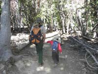 45-Kenny's_walking_the_trail_with_a_Backcountry_Ranger_on_patrol