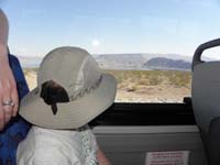 04-Kenny_taking_in_the_good_views_from_the_bus-Fortification_Hill_in_distance