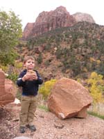 03-in_Zion_National_Park_for_sunset_at_Canyon_Junction-Kenny_found_a_rock