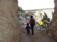 07-Mommy_holds_Kenny's_collar_tight_to_keep_him_from_falling-little_bit_of_ice_on_trail