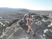 25-Kenny_on_the_phone_on_Lone_Mountain