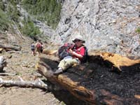 30-Kenny_having_lunch_on_a_log