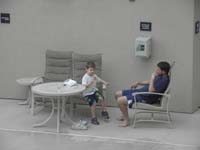 06-Kenny_enjoys_complimentary_cookie_at_Hampton_Inn
