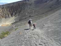 006-Daddy_and_Kenny_walking_and_running_down_the_steep_loose_slope