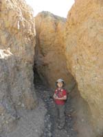 017-Kenny_in_conglomerate_rock_canyon-some_solid,but_mostly_loose