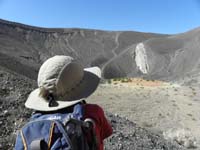 021-Kenny_on_the_talus_slope_looking_towards_crater