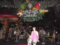27-Kenny_not_cooperating_with_Mommy_in_front_of_Rainforest_Cafe-high_prices-okay_food-not_worth_repeat
