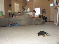 53-Kenny_and_Sarena_playing_with_Rocky_on_the_floor