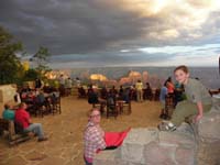 51-Mommy_and_Kenny_admire_the_sunset_at_Grand_Canyon_North_Rim_Lodge