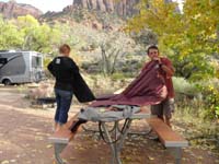 13-Kenny's_picture-Mommy_and_Daddy_blowing_up_the_air_mattresses