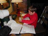 79-last_morning_in_Yosemite-Kenny_finishing_make-up_homework_from_school