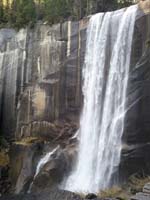 32-Mommy's_picture-Vernal_Fall-not_normal_flow_for_December-recent_snow_storm_and_melting