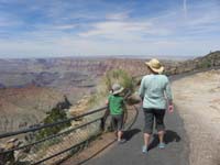 28-Kenny_and_Mommy_enjoy_Navajo_Point-notice_Watch_Tower_in_distance