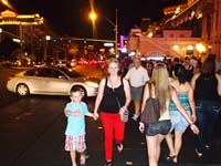 21-Kenny,Mommy,Grandpa_Duke_walking_The_Strip-very_busy_night-Electric_Daisy_Carnival_in_town