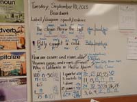 19-boardwork_information_Kenny_works_on_every_morning_when_he_first_arrives-info_for_test_later_in_week