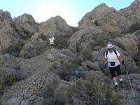 52-Jose_and_Christina_taking_their_time_down_the_scree_slope