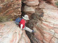 26-Kenny_tries_to_stem_to_rock,got_scared,Daddy_helped_him_down