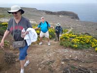 054-walking_up_a_slight_slope-Grandpa_Duke_playing_around_looking_like_he_is_struggling