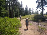 16-Daddy_and_Kenny_hiking_on_the_trail-he's_not_moving_normal_speed-not_really_motivated