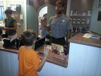 051-Kenny_getting_his_Junior_Ranger_badge_for_Fort_Pulaski_NM-number_36