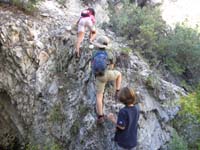 15-kids_scrambling-Kenny_backed_off-climbed_from_right,Emma_and_Emersan_went_this_way