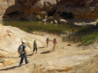 10-everyone_has_reached_Calico_Tanks-water_cool_and_cool_day,not_great_for_wading