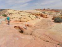 71-stop_along_road_to_White_Domes-water_from_prior_storm-another_watering_hole_by_Atlatl_Rock_also_had_water
