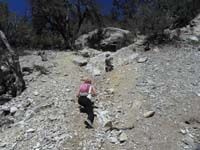 10-scrambling_up_the_scree_slope_to_another_mine_entrance