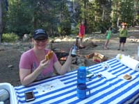 76-Mommy_is_happy_to_eat_pie_iron_pizza_and_drink_a_beer-Kenny_found_friends_to_play_with