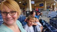 04-Gwinnett_Braves_baseball_game-Mommy,Kenny,Wade,Savannah,Tommy