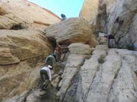 09-kids_following_the_hole_in_the_rock,James_takes_the_high_road