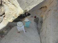 38-Kenny_leading_the_way_down_a_ramp-sure_looks_very_steep,but_not_bad_at_all