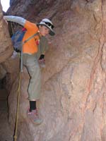 10-carefully_climbing_down-his_knee_hurts-suck_it_up_for_screwing_around
