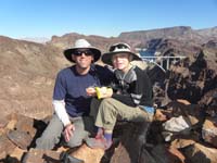 43-Daddy_and_Kenny_on_Hoover_Point_with_Hoover_Dam_and_Bridge_in_background