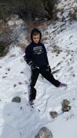 77-Kenny_in_snow-wearing_plastic_bag,then_socks_and_shoes-very_busy-no_place_to_park