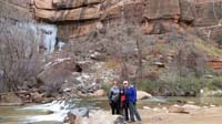 19-Grammy,Kenny,Grandpa_Duke,Mommy_and_frozen_waterfall_at_Virgin_River_by_Riverwalk_trail